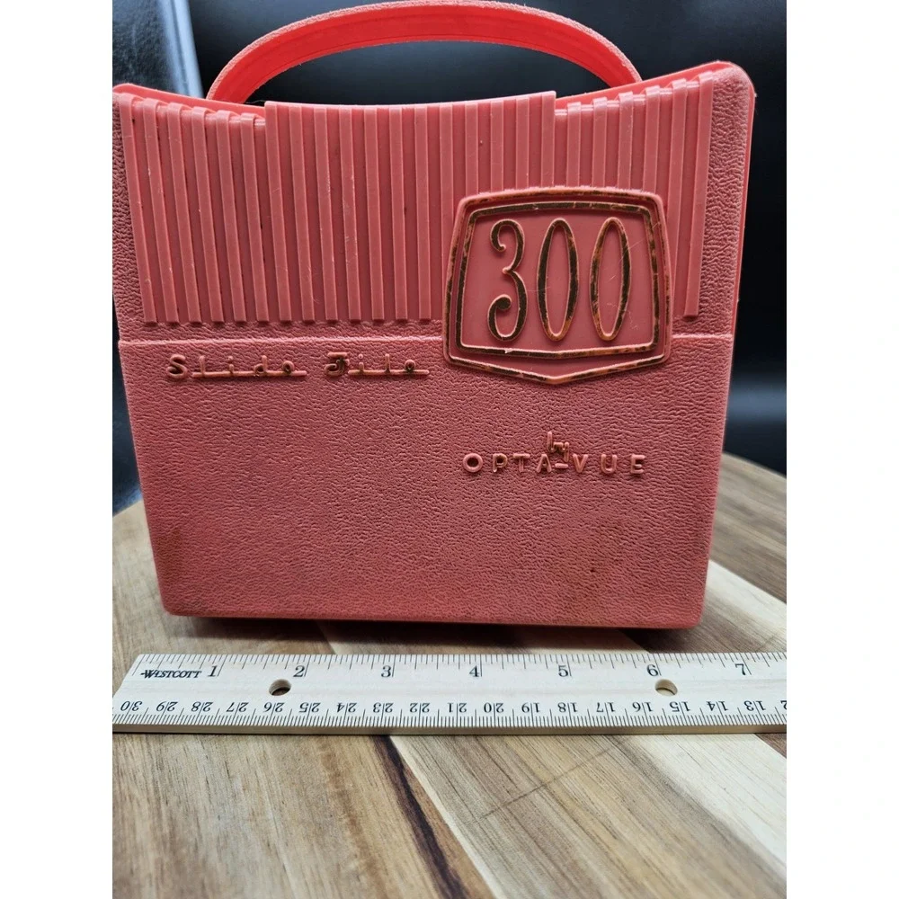 Opta-Vue Slide File 300  Carry Case With Personal Collection Slides Of‎ Italy